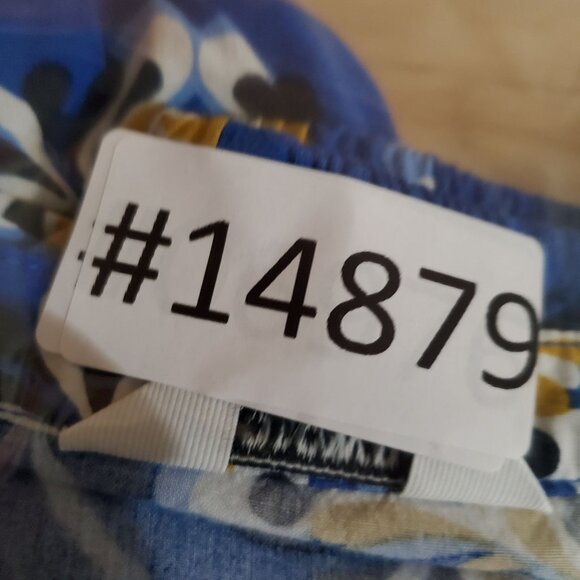 Crown & Ivy Top Women PXL Blue Floral Embroidered Long Sleeve Boho Blouse - Picture 8 of 8